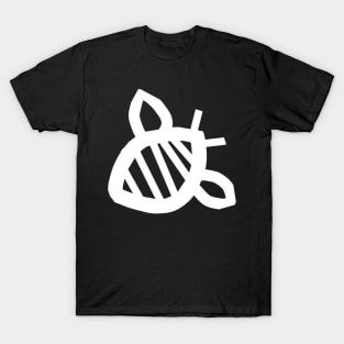 White Line Bumblebee Minimal T-Shirt